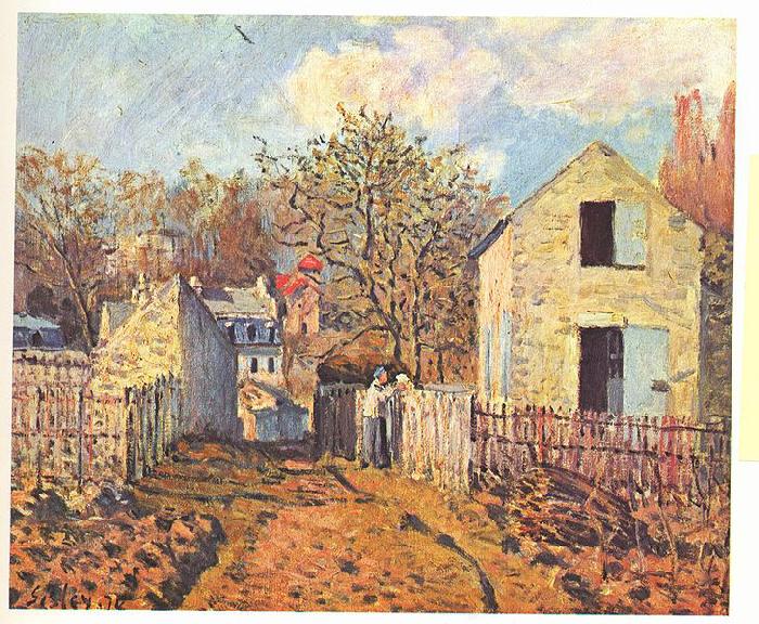 Alfred Sisley Dorf von Voisins France oil painting art